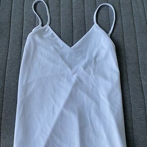 white flowy dress